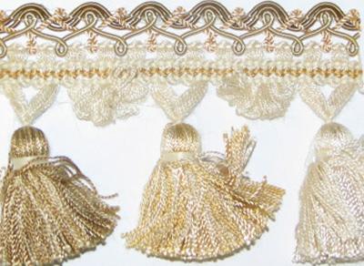 Stout Trim Apollo Tassel Fringe Parchment